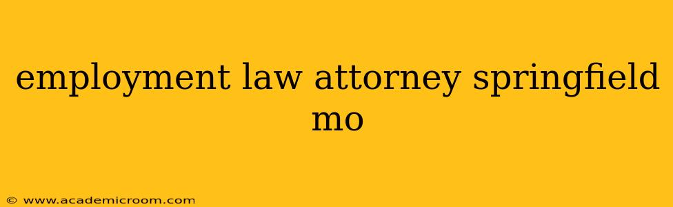 employment law attorney springfield mo