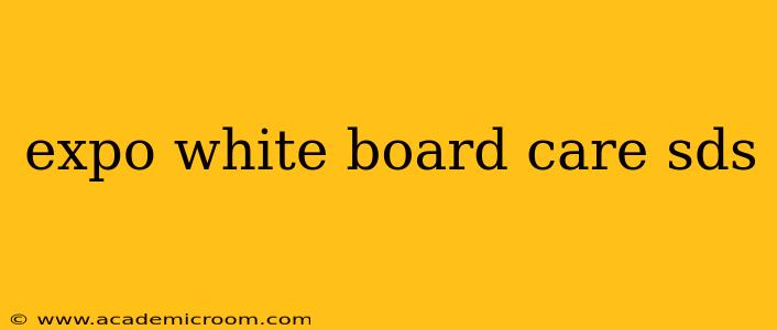 expo white board care sds