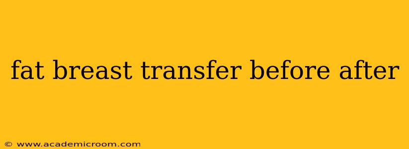 fat breast transfer before after