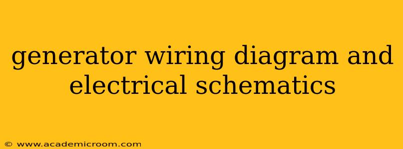 generator wiring diagram and electrical schematics