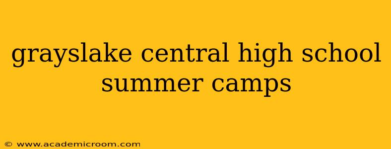 grayslake central high school summer camps