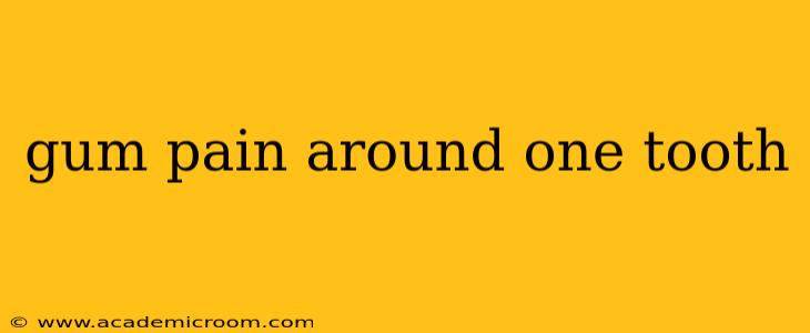 gum pain around one tooth