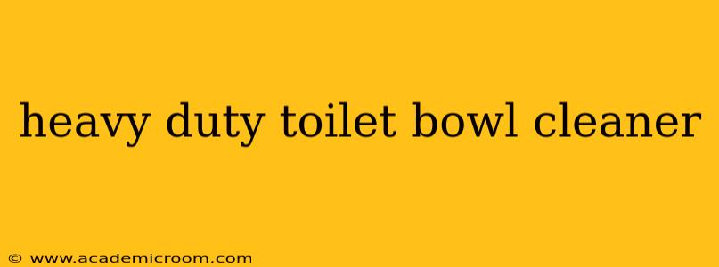 heavy duty toilet bowl cleaner
