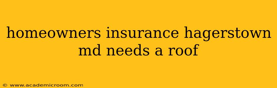 homeowners insurance hagerstown md needs a roof