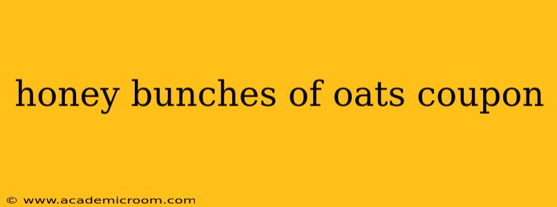 honey bunches of oats coupon