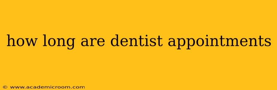 how long are dentist appointments