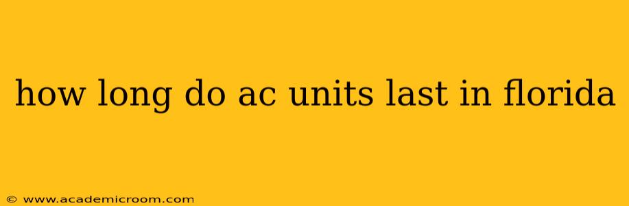 how long do ac units last in florida