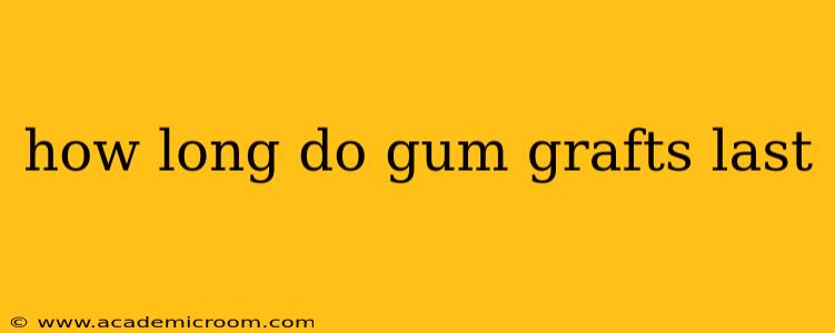 how long do gum grafts last