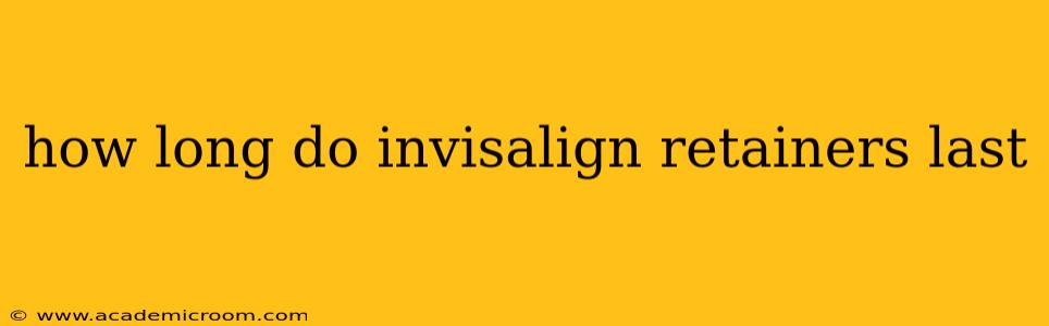 how long do invisalign retainers last