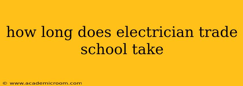 how long does electrician trade school take