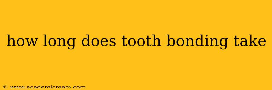 how long does tooth bonding take
