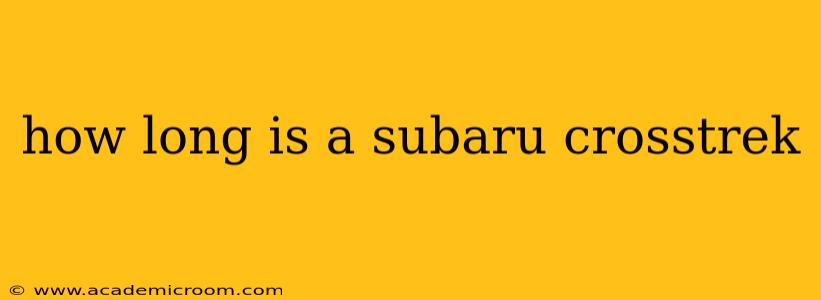 how long is a subaru crosstrek
