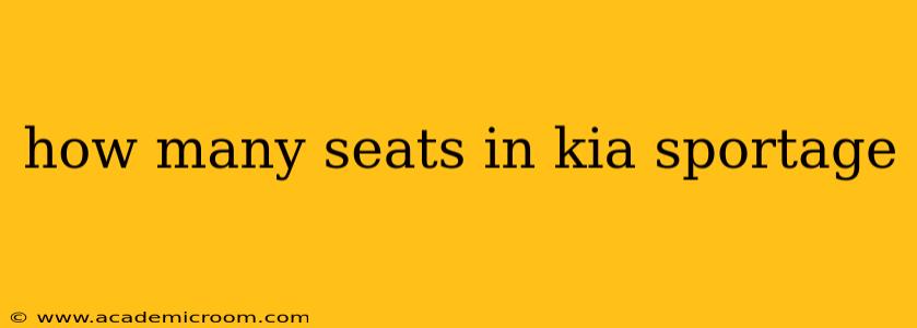 how many seats in kia sportage