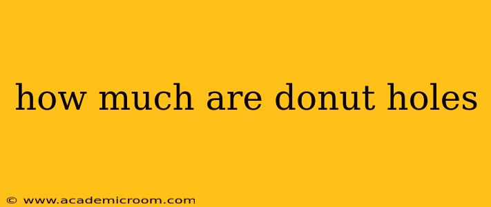 how much are donut holes
