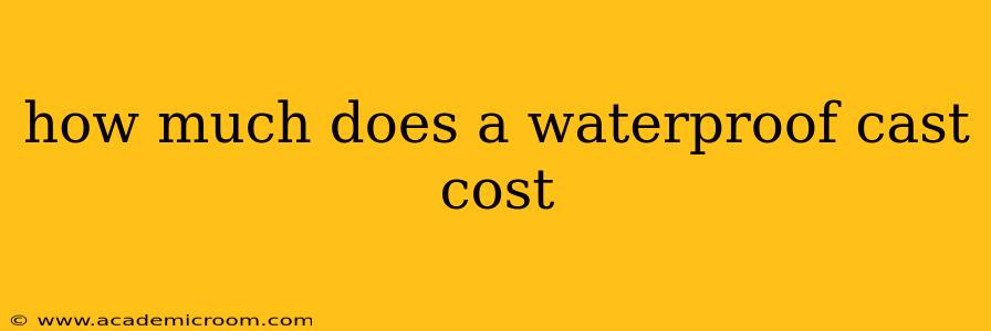 how much does a waterproof cast cost