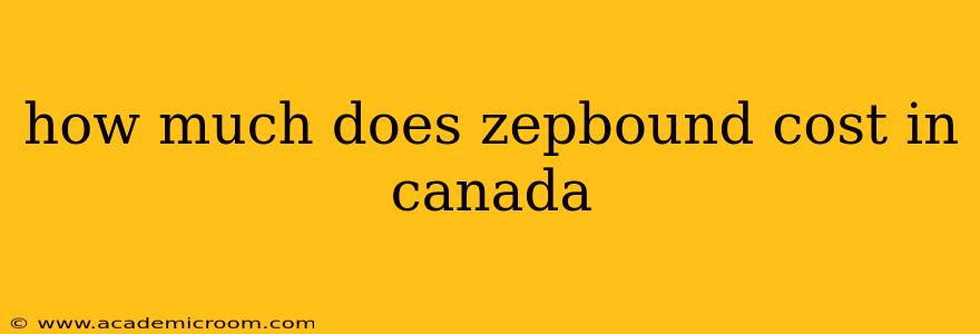 how much does zepbound cost in canada
