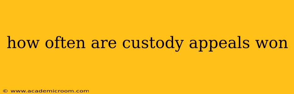 how often are custody appeals won