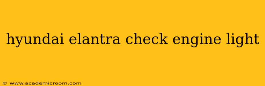hyundai elantra check engine light