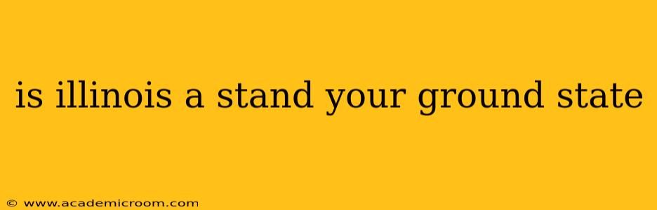 is illinois a stand your ground state