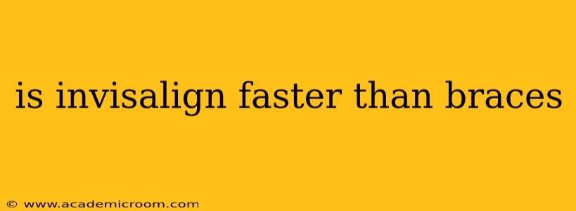 is invisalign faster than braces