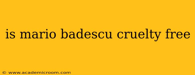 is mario badescu cruelty free
