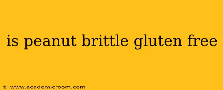 is peanut brittle gluten free
