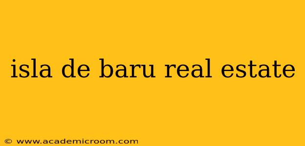isla de baru real estate