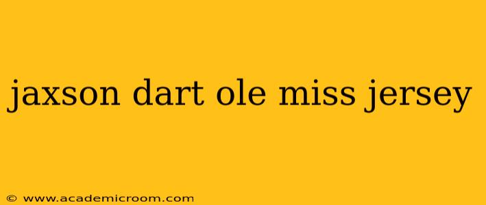 jaxson dart ole miss jersey
