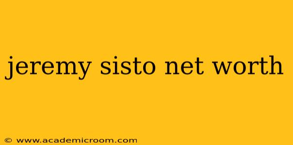 jeremy sisto net worth