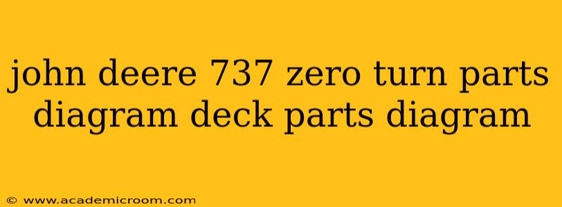 john deere 737 zero turn parts diagram deck parts diagram
