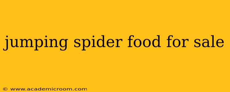 jumping spider food for sale