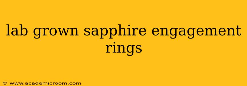 lab grown sapphire engagement rings