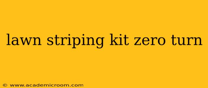 lawn striping kit zero turn
