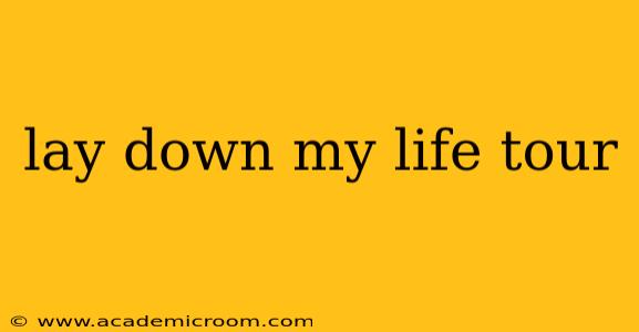lay down my life tour
