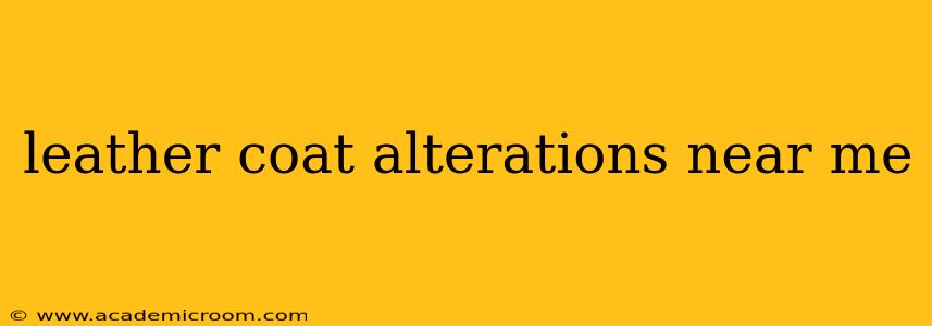 leather coat alterations near me