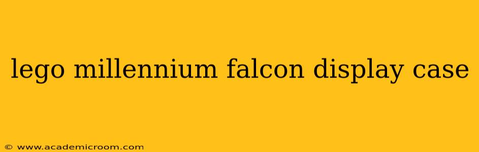 lego millennium falcon display case