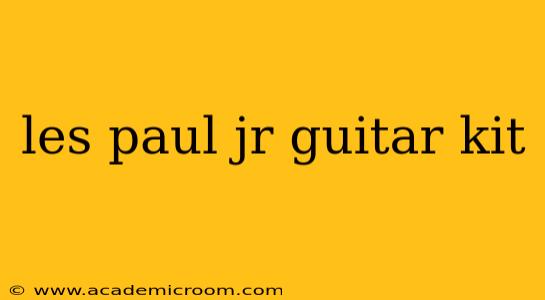 les paul jr guitar kit