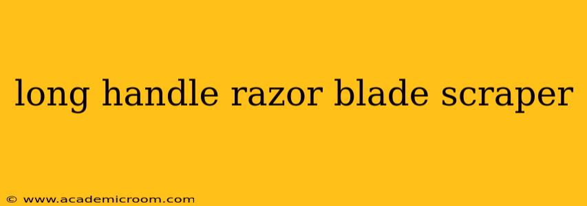 long handle razor blade scraper