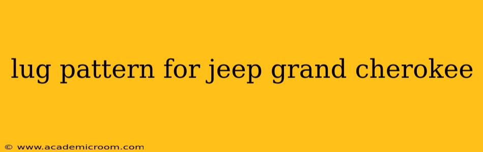lug pattern for jeep grand cherokee