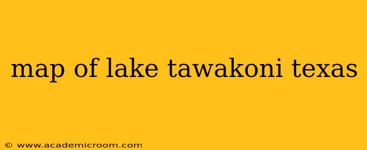map of lake tawakoni texas
