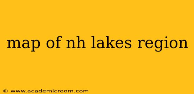 map of nh lakes region