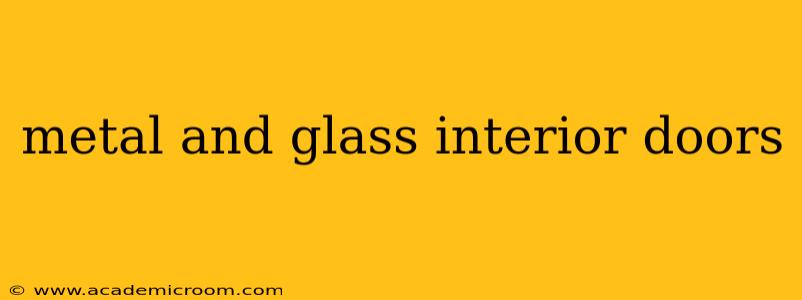 metal and glass interior doors