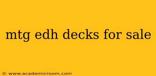 mtg edh decks for sale
