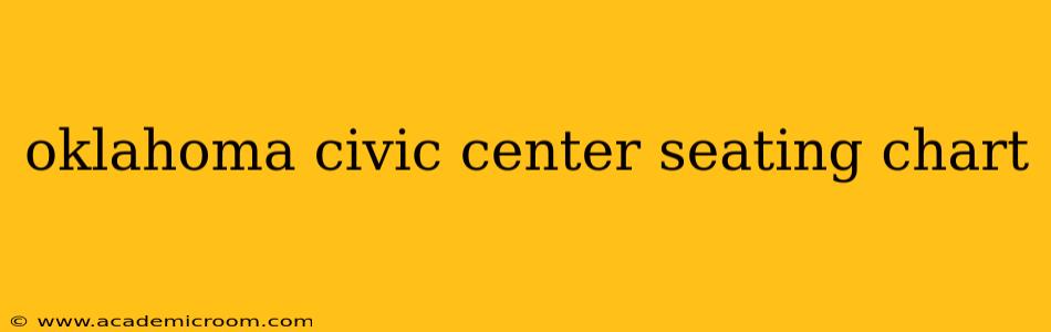 oklahoma civic center seating chart