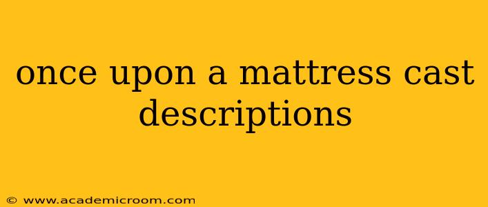 once upon a mattress cast descriptions
