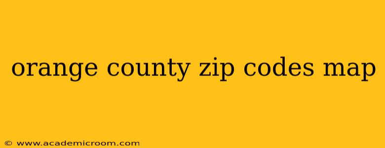 orange county zip codes map