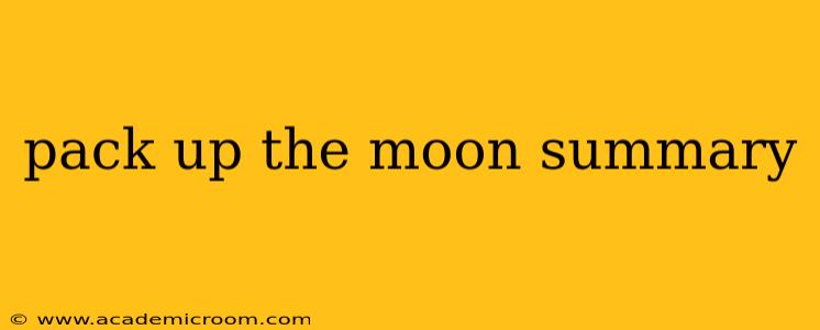 pack up the moon summary