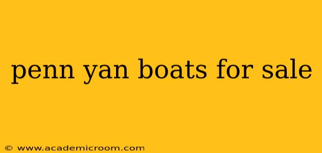 penn yan boats for sale