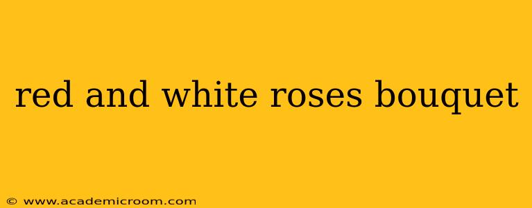 red and white roses bouquet