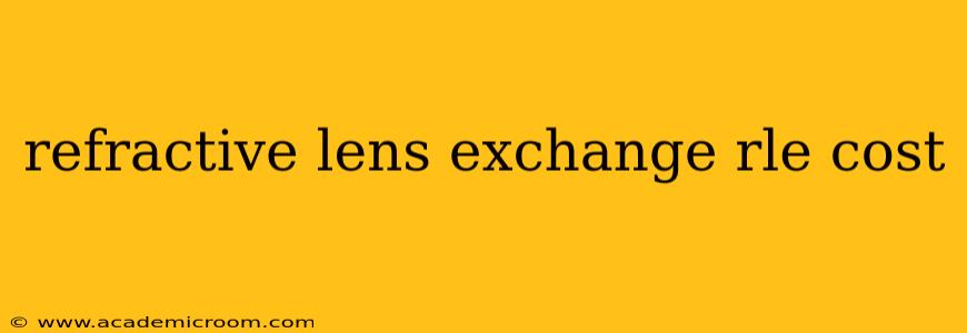 refractive lens exchange rle cost